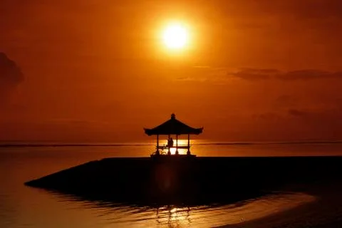 Bali Sunset Stock Photos