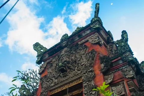 Bali temple complex Stock Photos