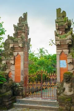 Bali temple gate Stock Photos
