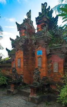 Bali temple gate Stock Photos