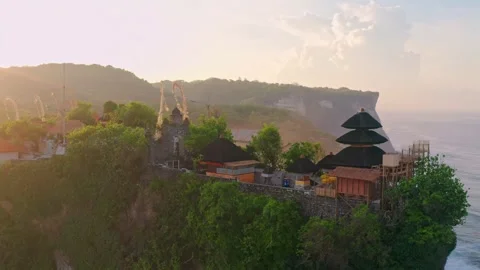 Bali temple on nature background Stock Footage 283884831