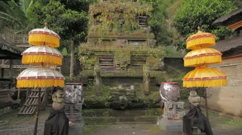Bali Temple statue Video stock 11850200