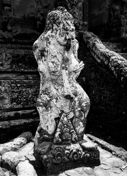 Bali temple statue Stock Photos