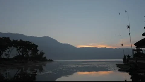 Bali Temple sunrise Stock Footage 8846024