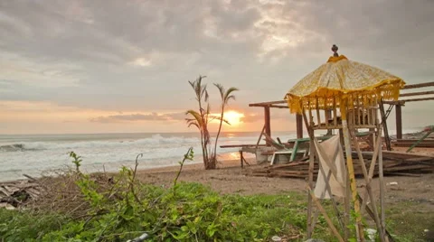Bali Time Lapse Kuta Stock Footage 8549257