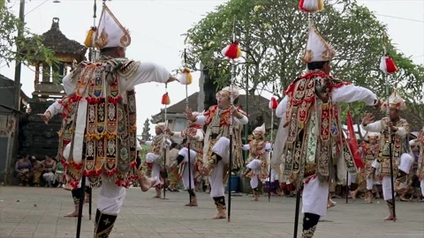 Bali traditional dance Stock Footage 143128726