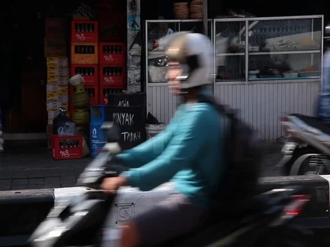 Bali Traffic Stock Footage 80838045