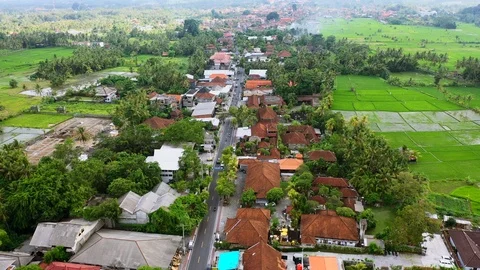 Bali, Ubud from above.  Stock Footage 126380288