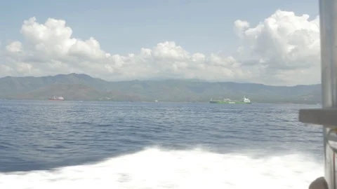 Bali view from a speedboat 库存影片 90654881