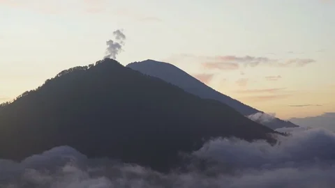 Bali Volcano Mount Agung Stock Footage 83696467
