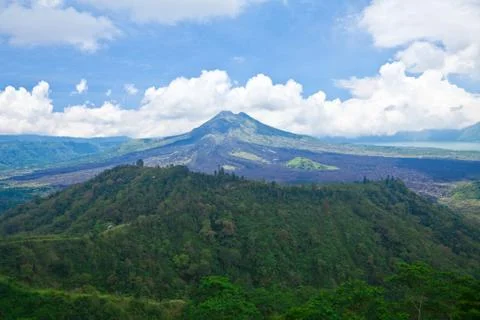 Bali volcano Stock Photos