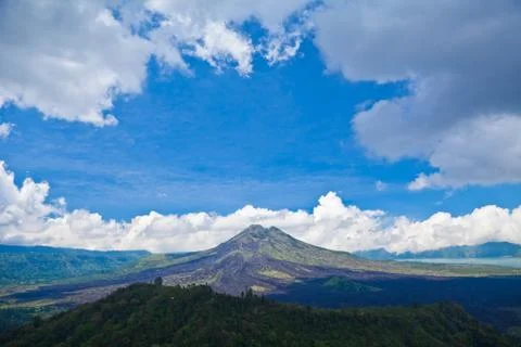 Bali volcano Stock Photos