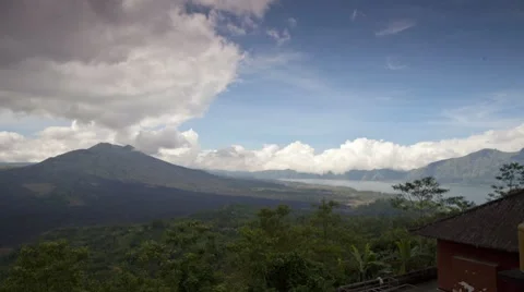 Bali Volcano Time Lapse Stock Footage 8548313
