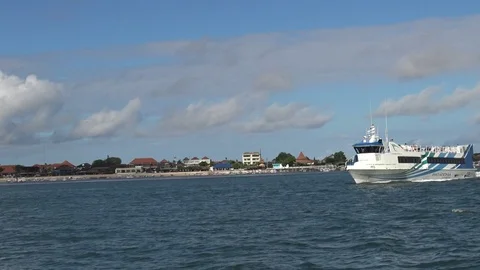 Bali. Walk on shipboard Stock Footage 86491254