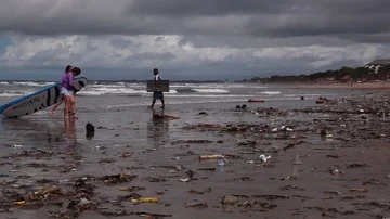 Bali waste Stock Footage 85504830