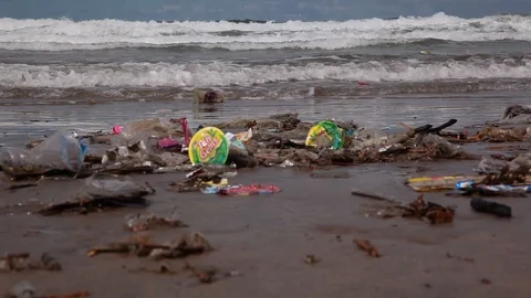 Bali waste Stock Footage 85505468