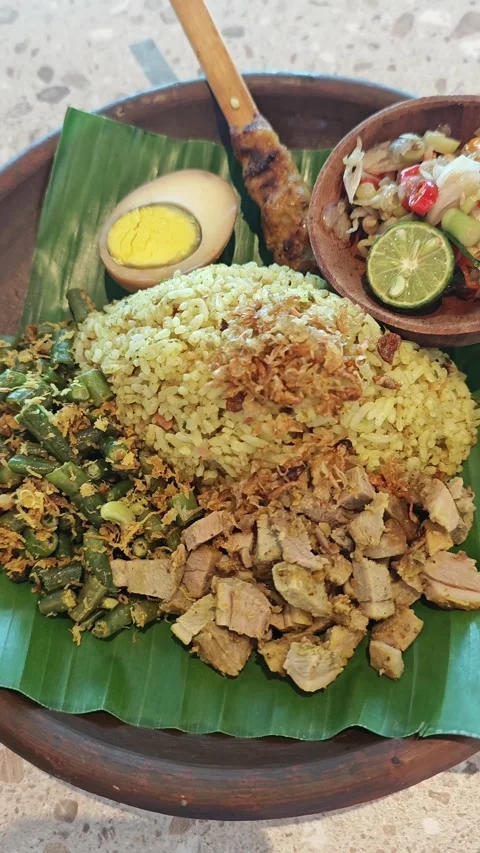 Balinese dish Stock Footage 328265783