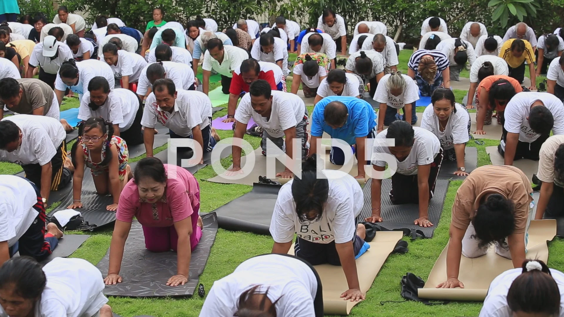 Balinese People Training On Laughter The Stock Video Pond5
