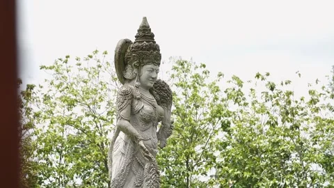 Balinese statue 13 Stock Footage 260180934