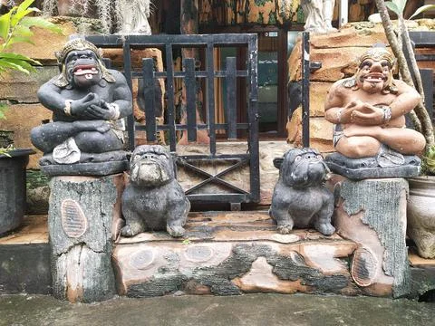 Balinese statue Stock Photos