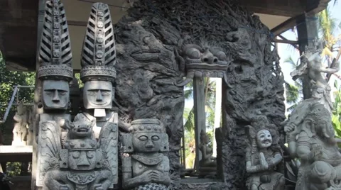 Balinese Statues Stock Footage 67532864