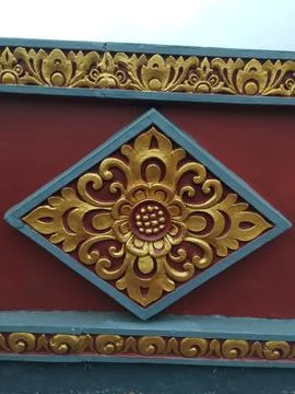 Balinese style pattern Stock Photos