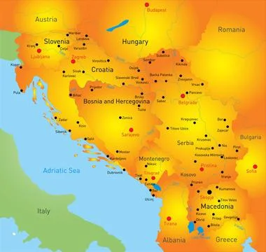 Balkan map Vector color map of Balkan region Copyright: xZoonar.com/Ruslan... Stock Photos