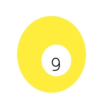 Ball 9 billiard Illustrazione stock