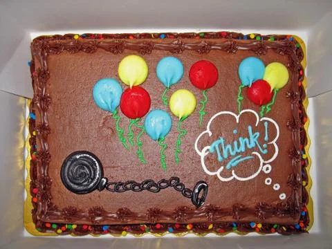 Ball and chain cake Stock Photos