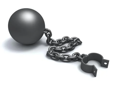 Ball And Chain Stock Illustration