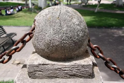 Ball and chain Foto stock