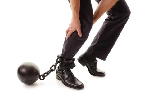 Ball and chain Stock Photos