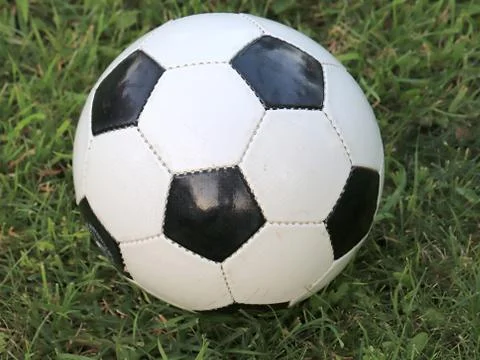 Ball and grass Stock Photos