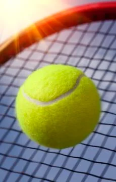 .Ball and Racket Stock Photos