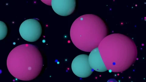 Ball background. Loop animation Stock Footage 72144513