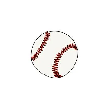 Ball for baseball. Vector illustration Stock Illustration