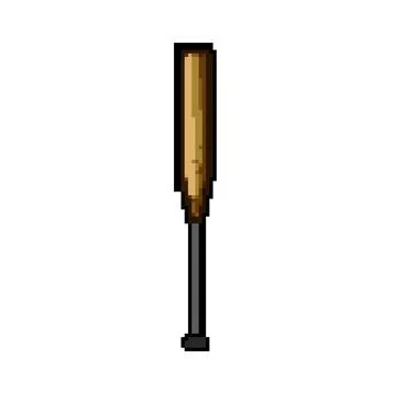 Ball bat baseball pixel art vector illustration Illustration