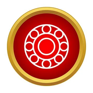 Ball bearing icon for engineering and industrial applications Stock Illustration
