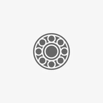Ball bearing vector icon Stock Illustration