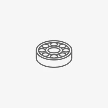 Ball bearing vector icon Stock Illustration