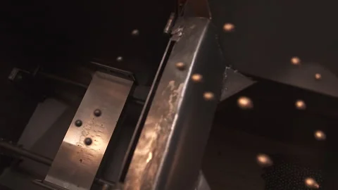 Ball bearings bouncing during quality assurance Stock Footage 311089483