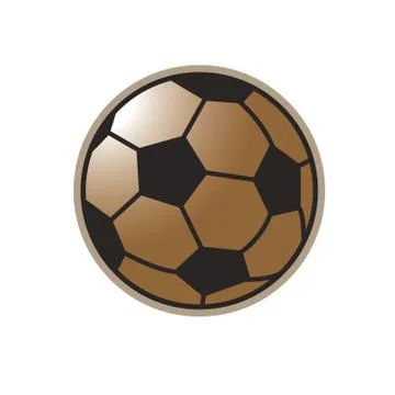 Ball in black &amp; brown Stock Illustration