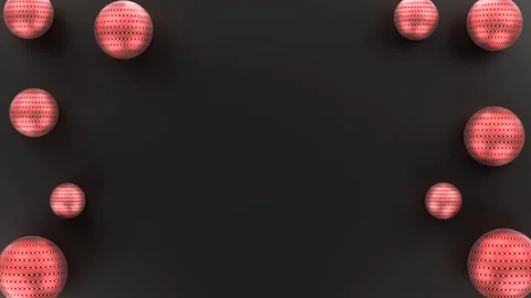 Ball with black isolated background. 4k video looping. 3d illustration rendering Stock Footage 280527121