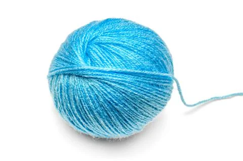 Ball with blue thread for sewing Stock Photos