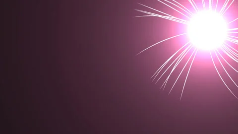 Ball Burning Light Sun With Fronds Strands Threads of Burning Light Stock Footage 153957434