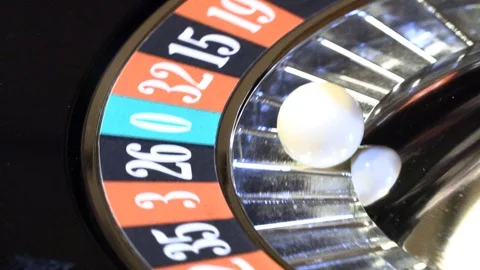 Ball in the casino roulette Stock Footage 95937991