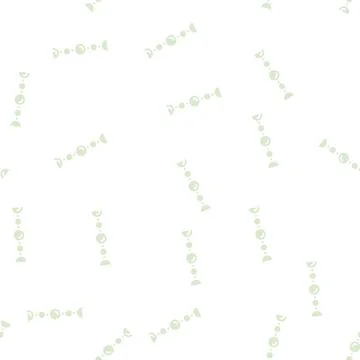 Ball chain glyph seamless pattern Stock Illustration