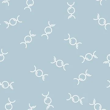 Ball chain line vector seamless pattern Illustrazione stock