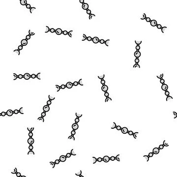 Ball chain vector seamless pattern Stock Illustration