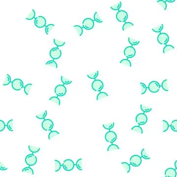Ball chain vector seamless pattern Illustrazione stock